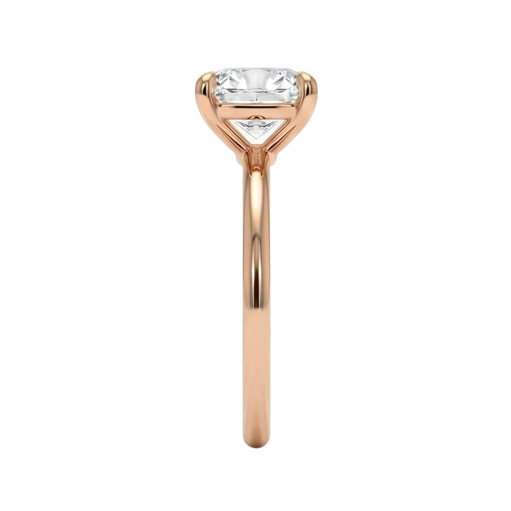 18K Rose Gold Plated, 10K Solid Rose Gold