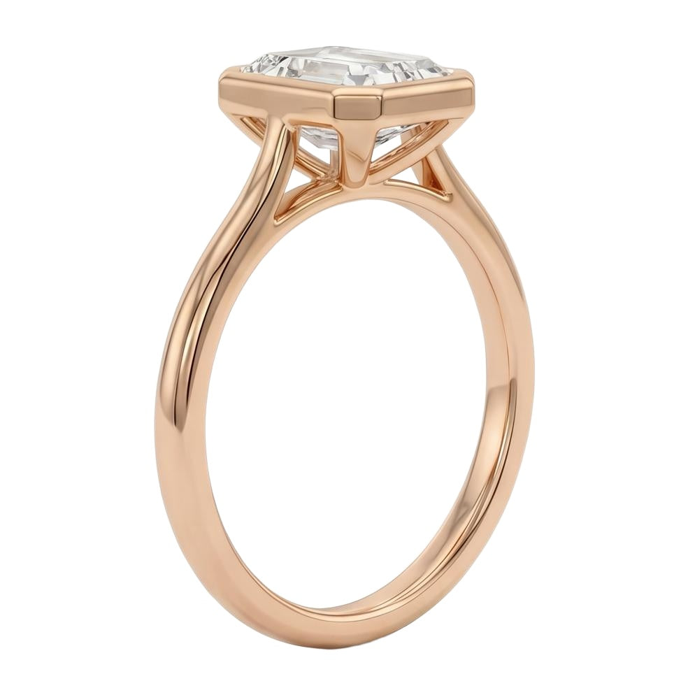 18K Rose Gold Plated, 10K Solid Rose Gold
