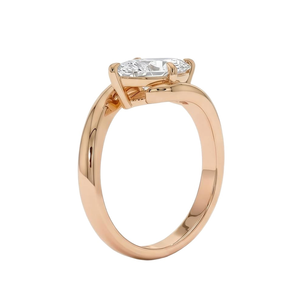 18K Rose Gold Plated, 10K Solid Rose Gold