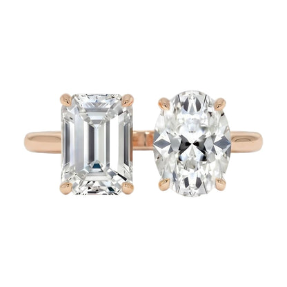 18K Rose Gold Plated, 10K Solid Rose Gold