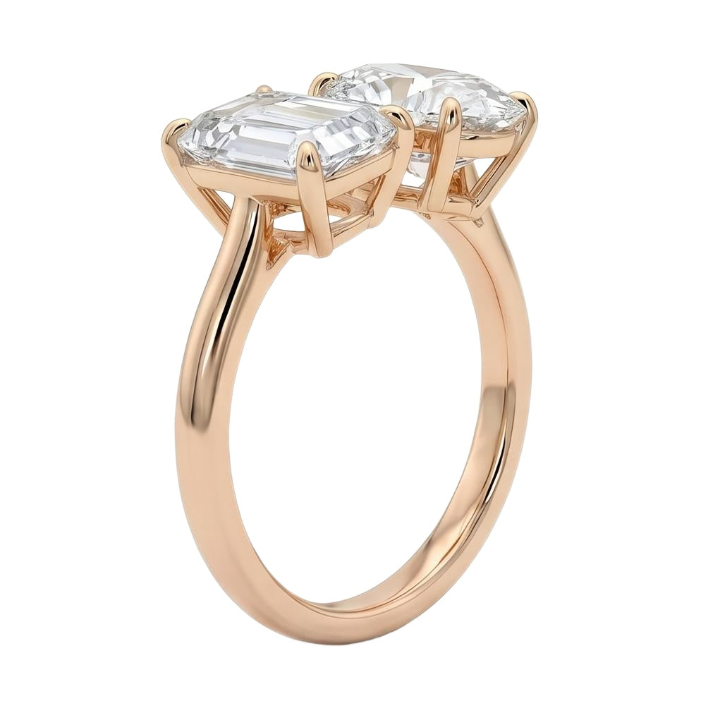 18K Rose Gold Plated, 10K Solid Rose Gold