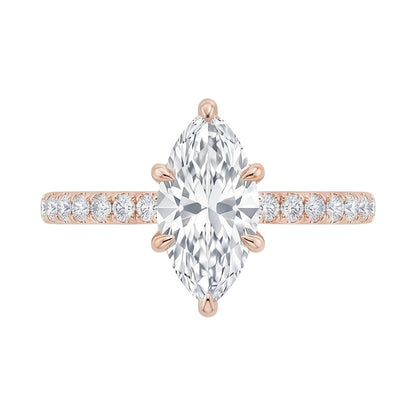 18K Rose Gold Plated, 10K Solid Rose Gold