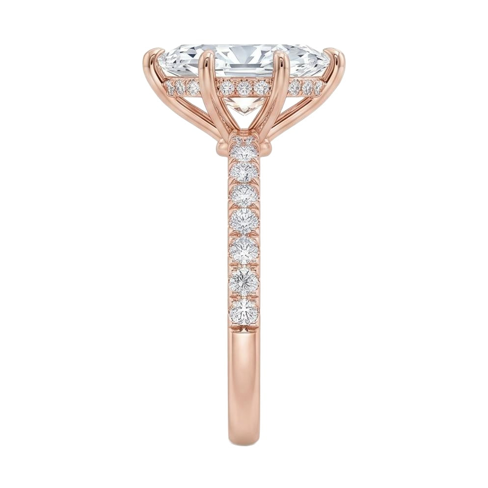 18K Rose Gold Plated, 10K Solid Rose Gold