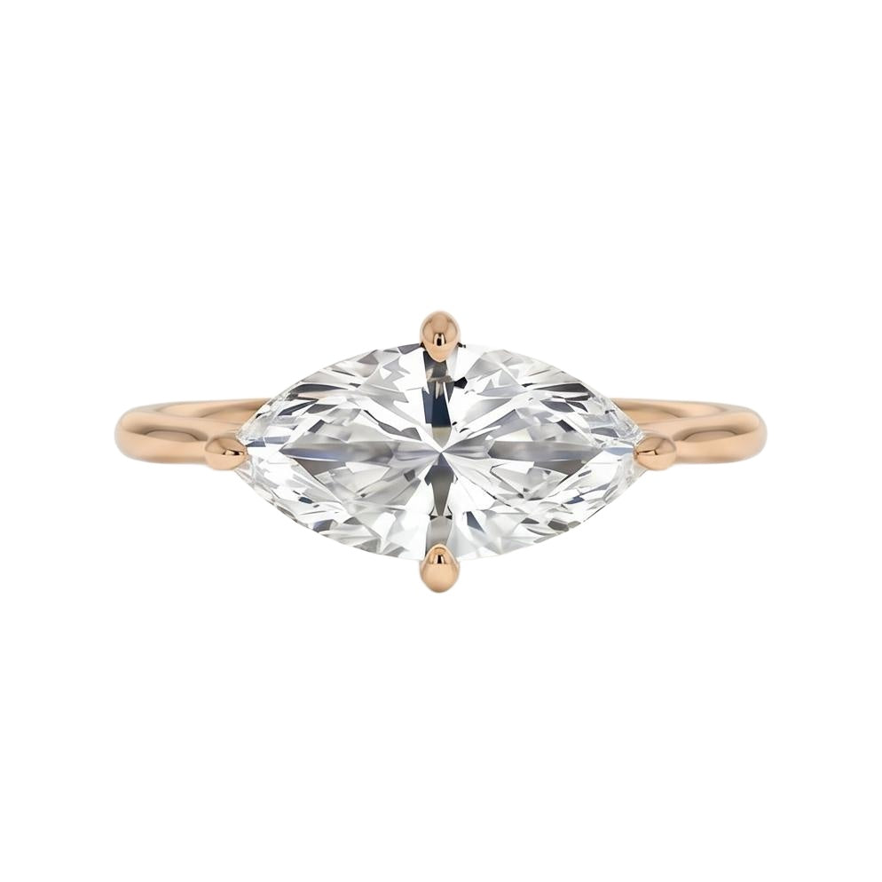 18K Rose Gold Plated, 10K Solid Rose Gold