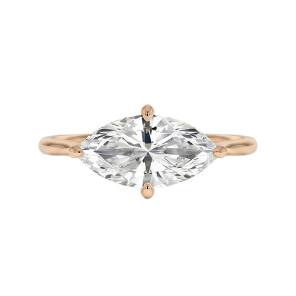 18K Rose Gold Plated, 10K Solid Rose Gold