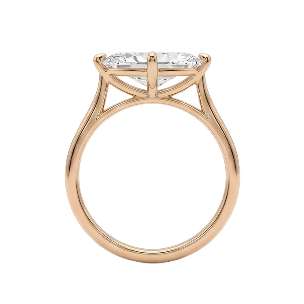 18K Rose Gold Plated, 10K Solid Rose Gold
