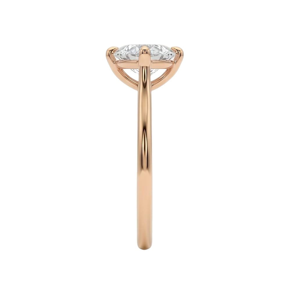 18K Rose Gold Plated, 10K Solid Rose Gold