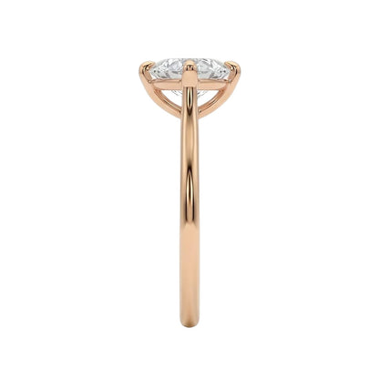 18K Rose Gold Plated, 10K Solid Rose Gold