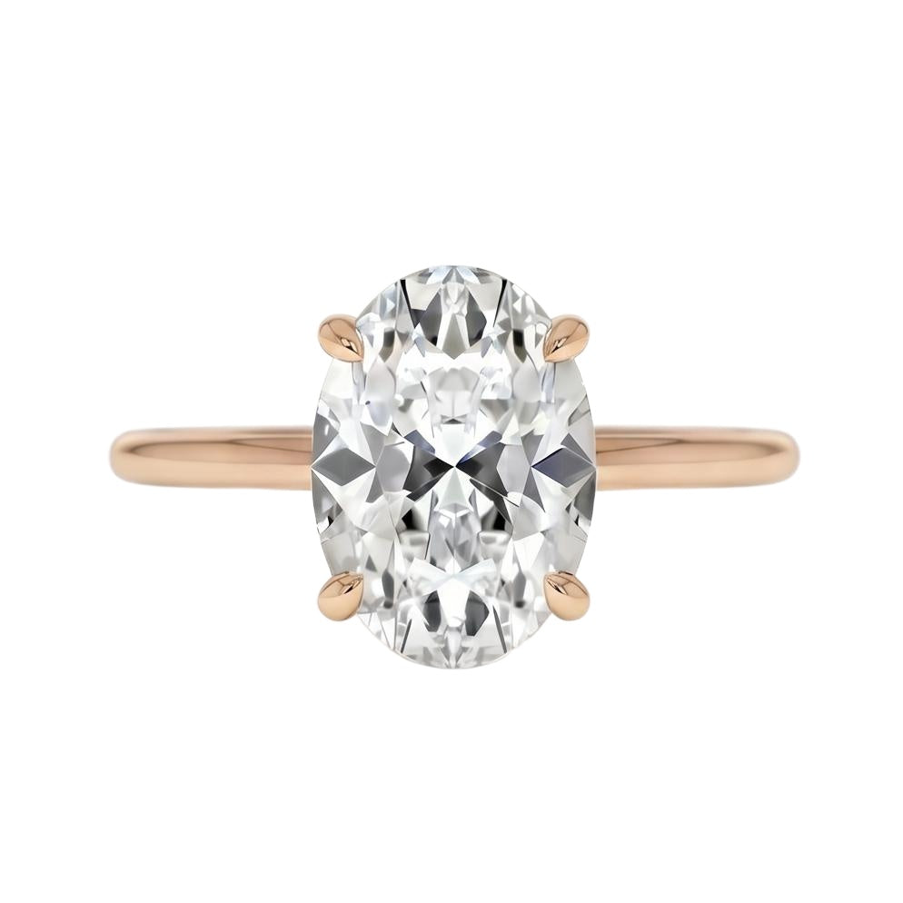 18K Rose Gold Plated, 10K Solid Rose Gold