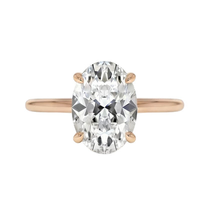 18K Rose Gold Plated, 10K Solid Rose Gold