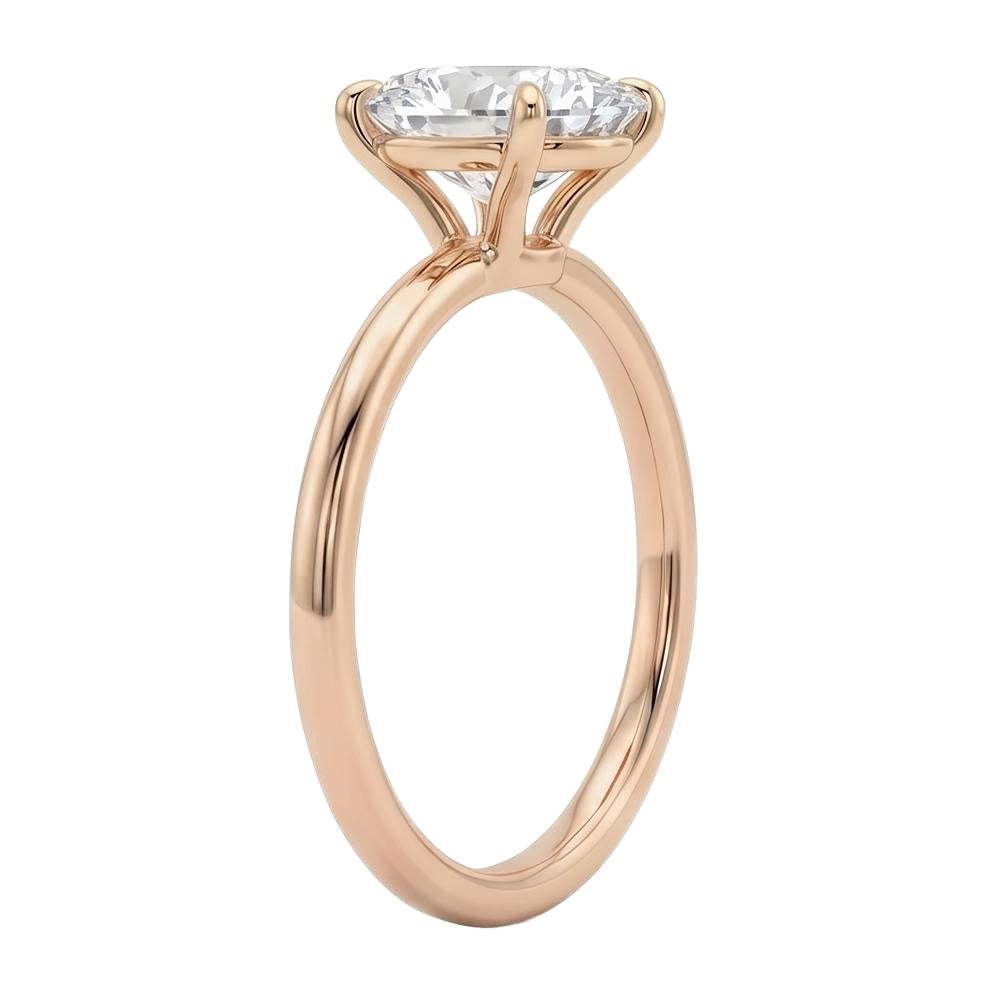 18K Rose Gold Plated, 10K Solid Rose Gold