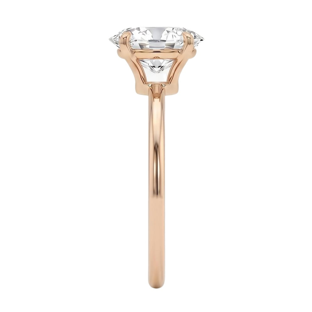 18K Rose Gold Plated, 10K Solid Rose Gold