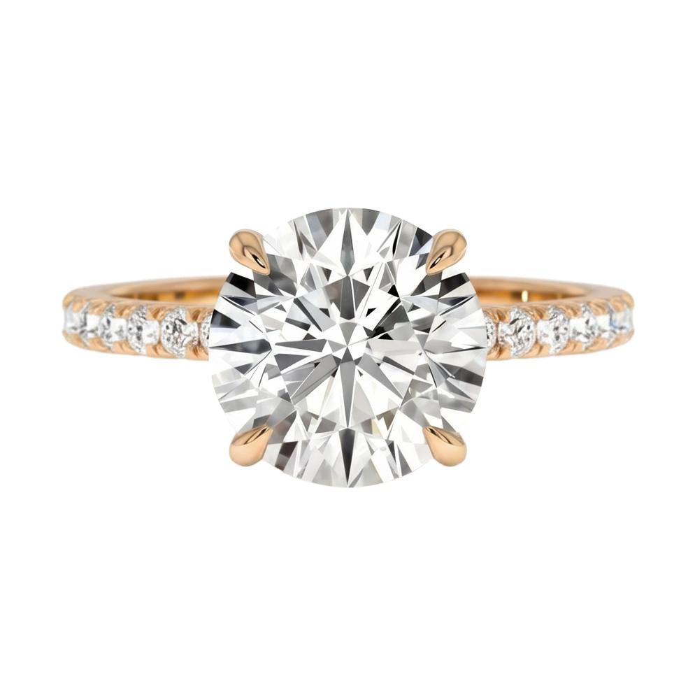 18K Rose Gold Plated, 10K Solid Rose Gold