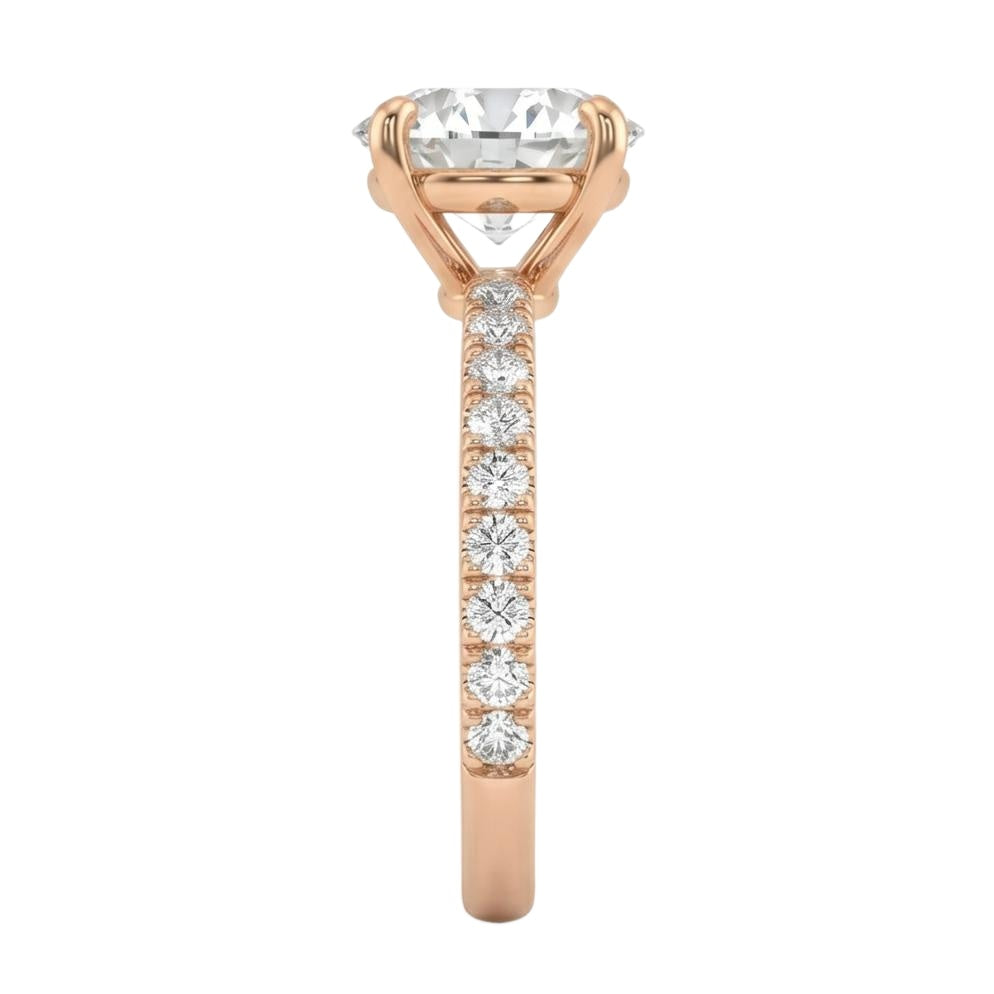 18K Rose Gold Plated, 10K Solid Rose Gold
