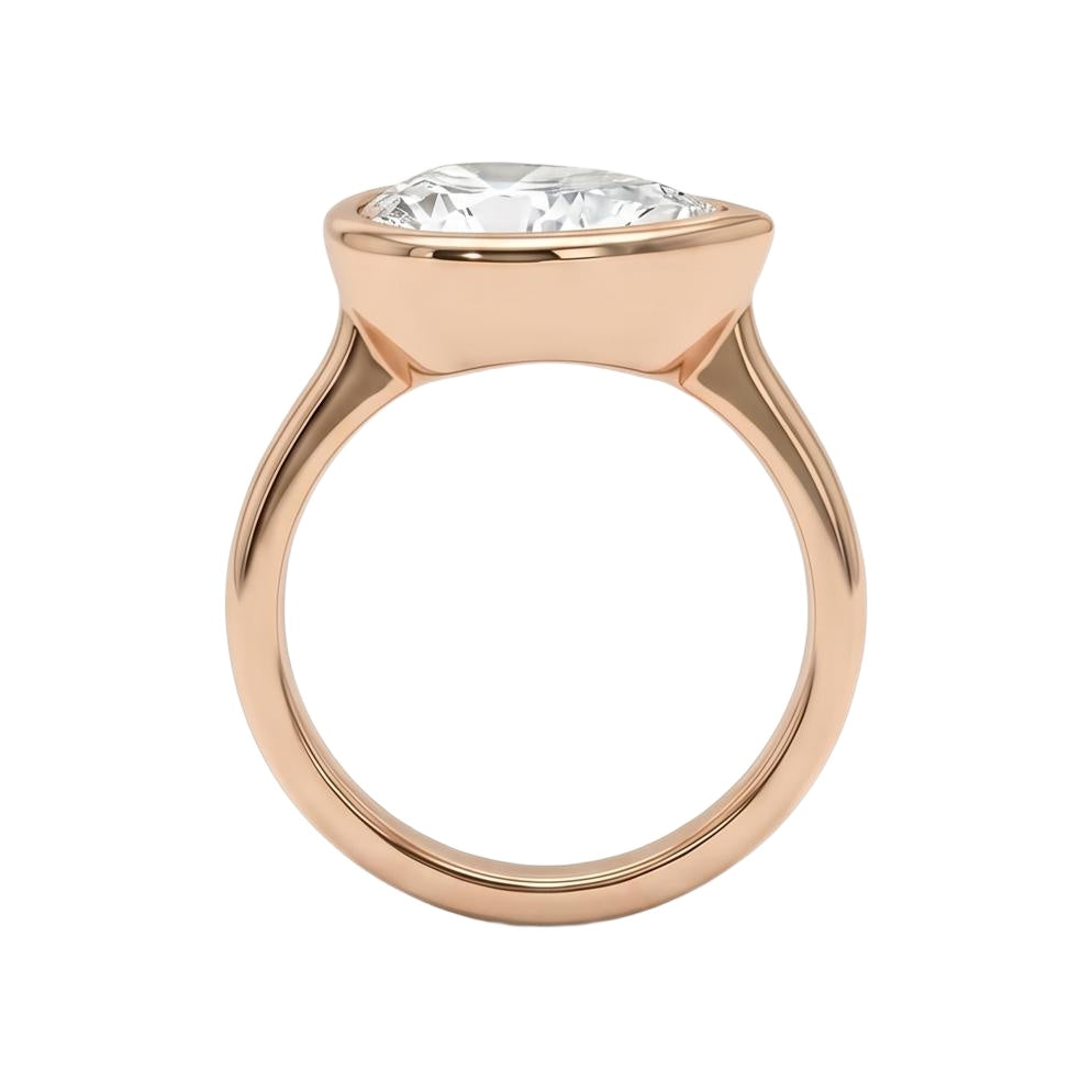 18K Rose Gold Plated, 10K Solid Rose Gold