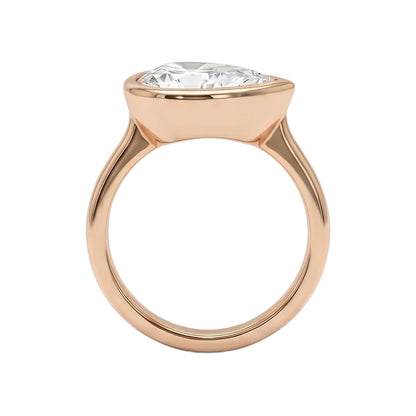 18K Rose Gold Plated, 10K Solid Rose Gold