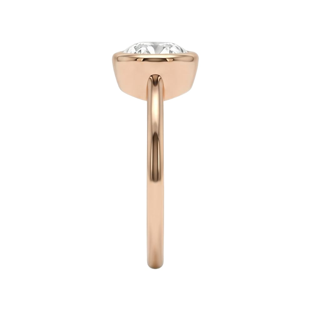 18K Rose Gold Plated, 10K Solid Rose Gold