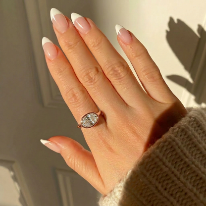 18K Rose Gold Plated, 10K Solid Rose Gold