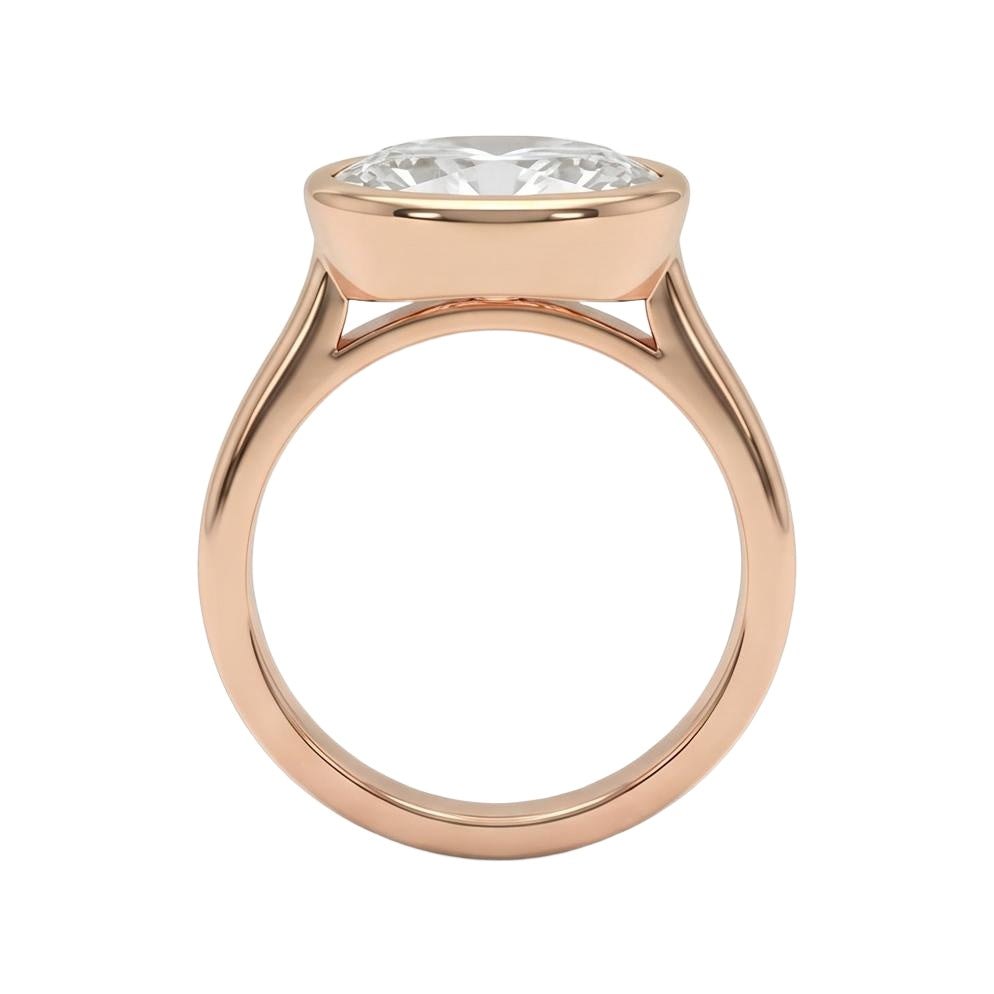 18K Rose Gold Plated, 10K Solid Rose Gold