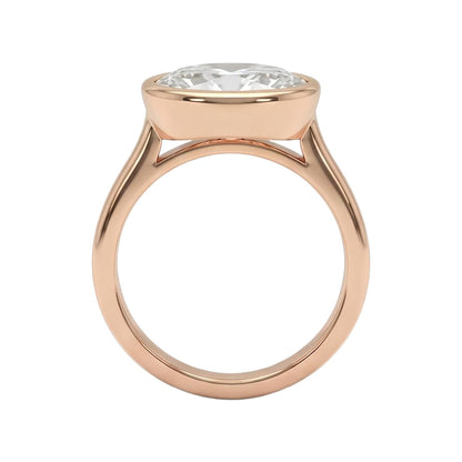 18K Rose Gold Plated, 10K Solid Rose Gold