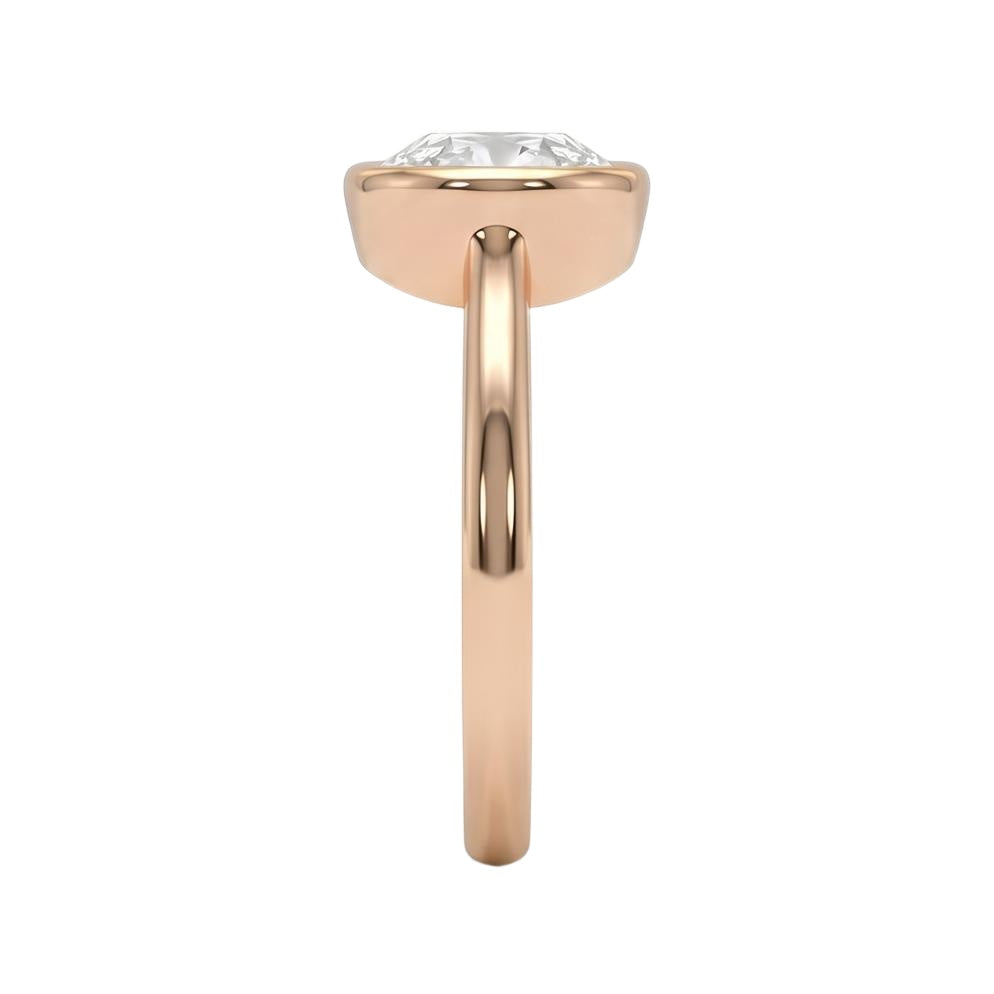 18K Rose Gold Plated, 10K Solid Rose Gold
