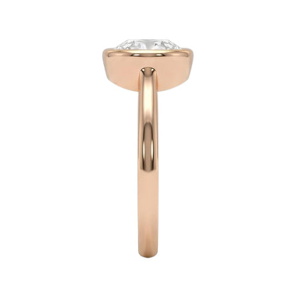 18K Rose Gold Plated, 10K Solid Rose Gold