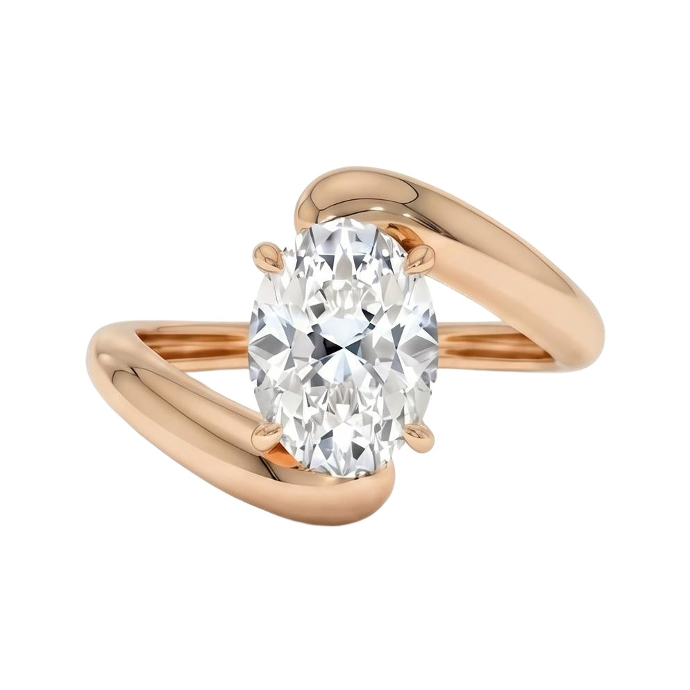 18K Rose Gold Plated, 10K Solid Rose Gold