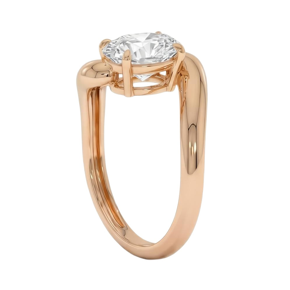 18K Rose Gold Plated, 10K Solid Rose Gold
