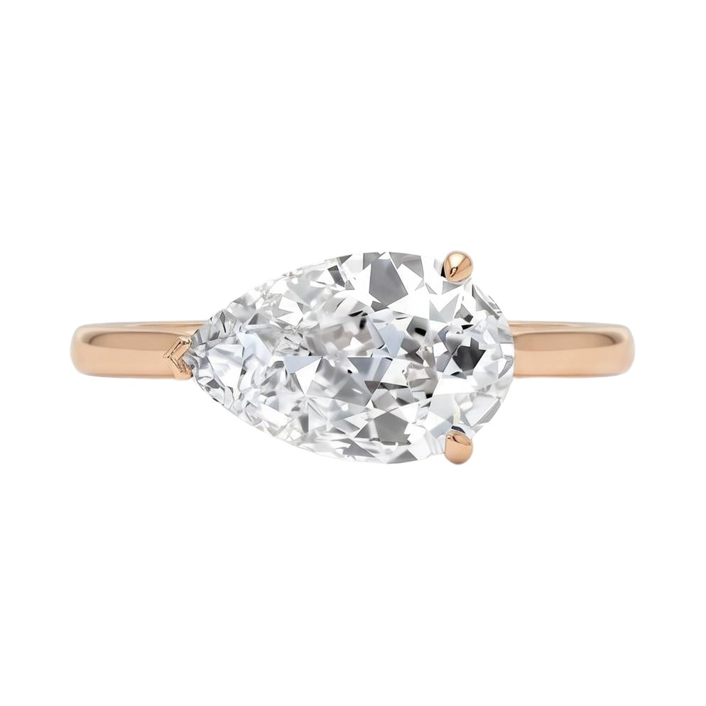 18K Rose Gold Plated, 10K Solid Rose Gold