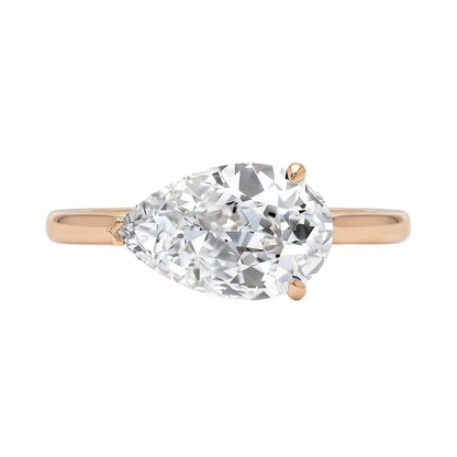 18K Rose Gold Plated, 10K Solid Rose Gold