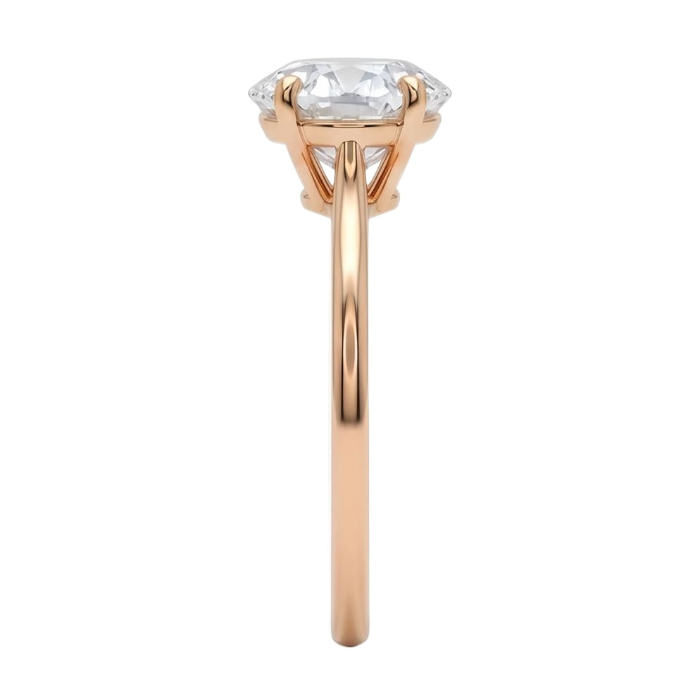 18K Rose Gold Plated, 10K Solid Rose Gold
