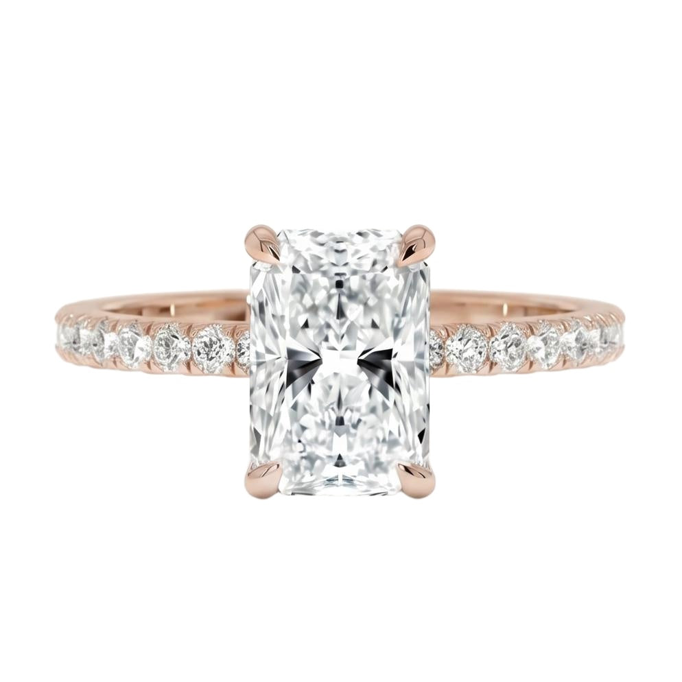 18K Rose Gold Plated, 10K Solid Rose Gold