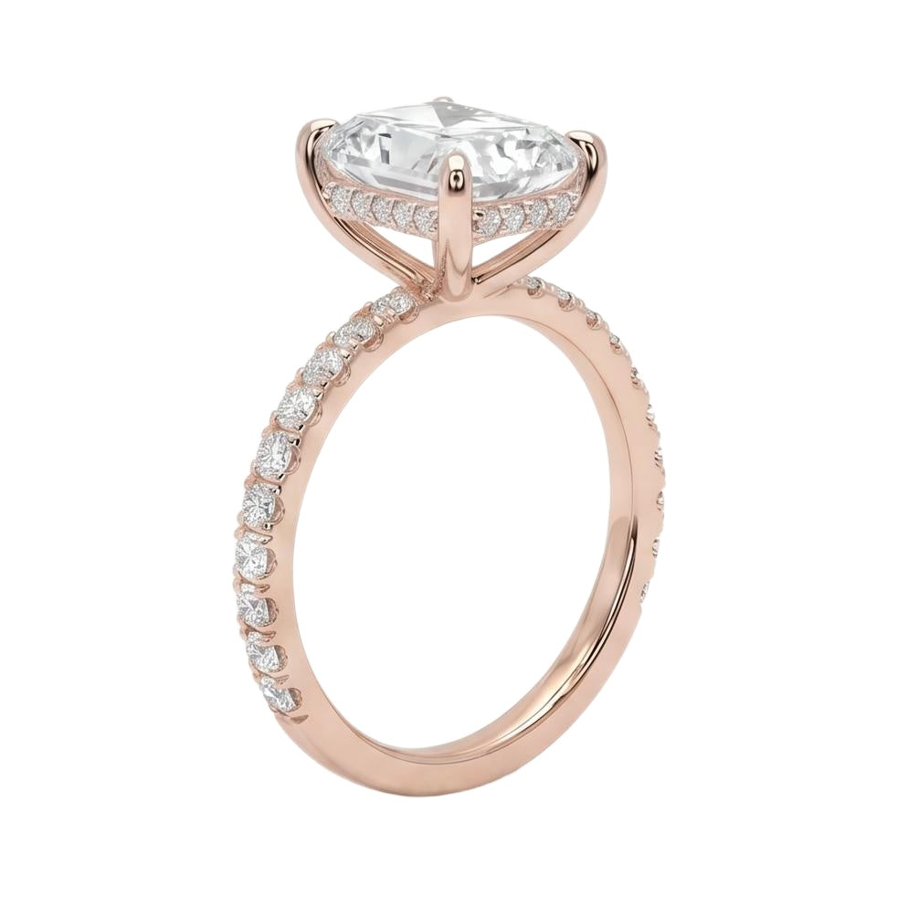 18K Rose Gold Plated, 10K Solid Rose Gold