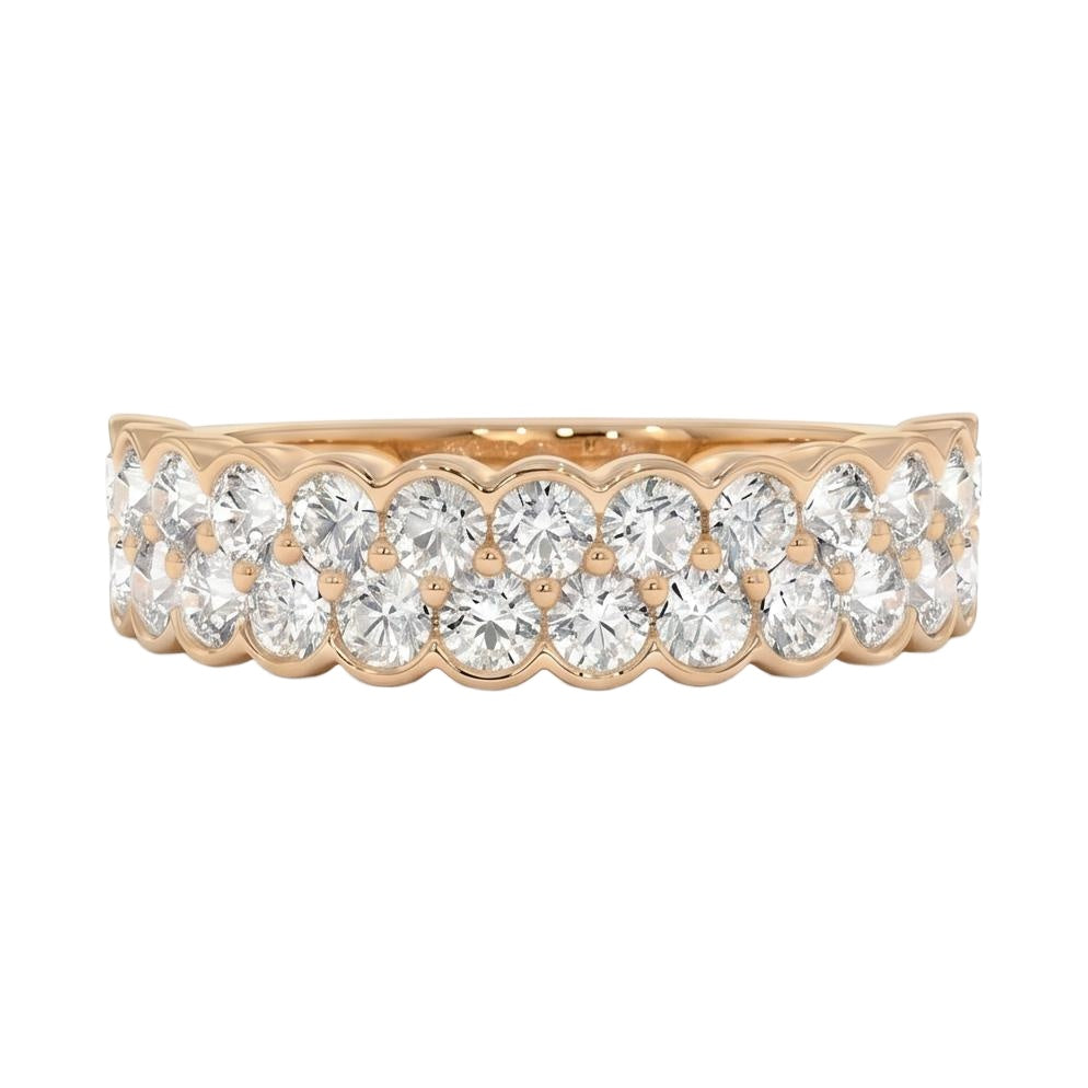 18K Rose Gold Plated, 10K Solid Rose Gold