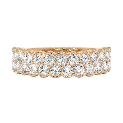 18K Rose Gold Plated, 10K Solid Rose Gold