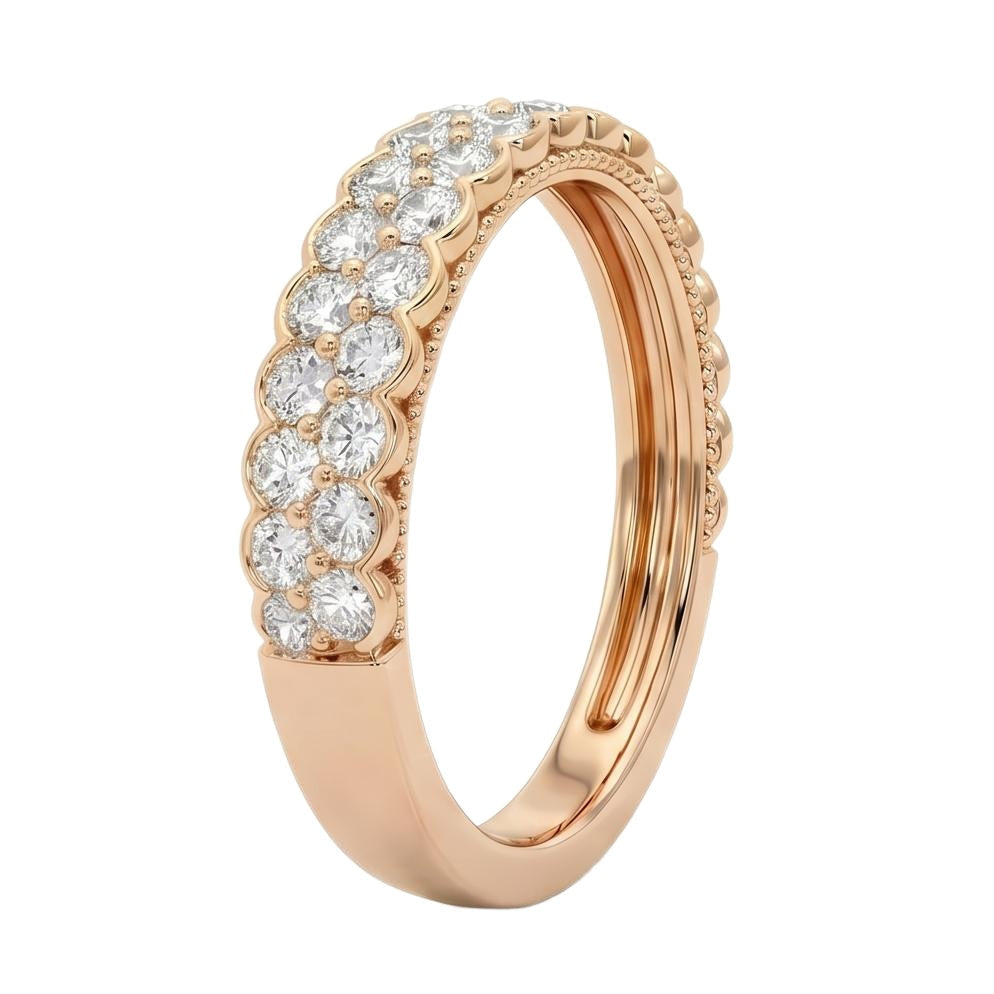 18K Rose Gold Plated, 10K Solid Rose Gold