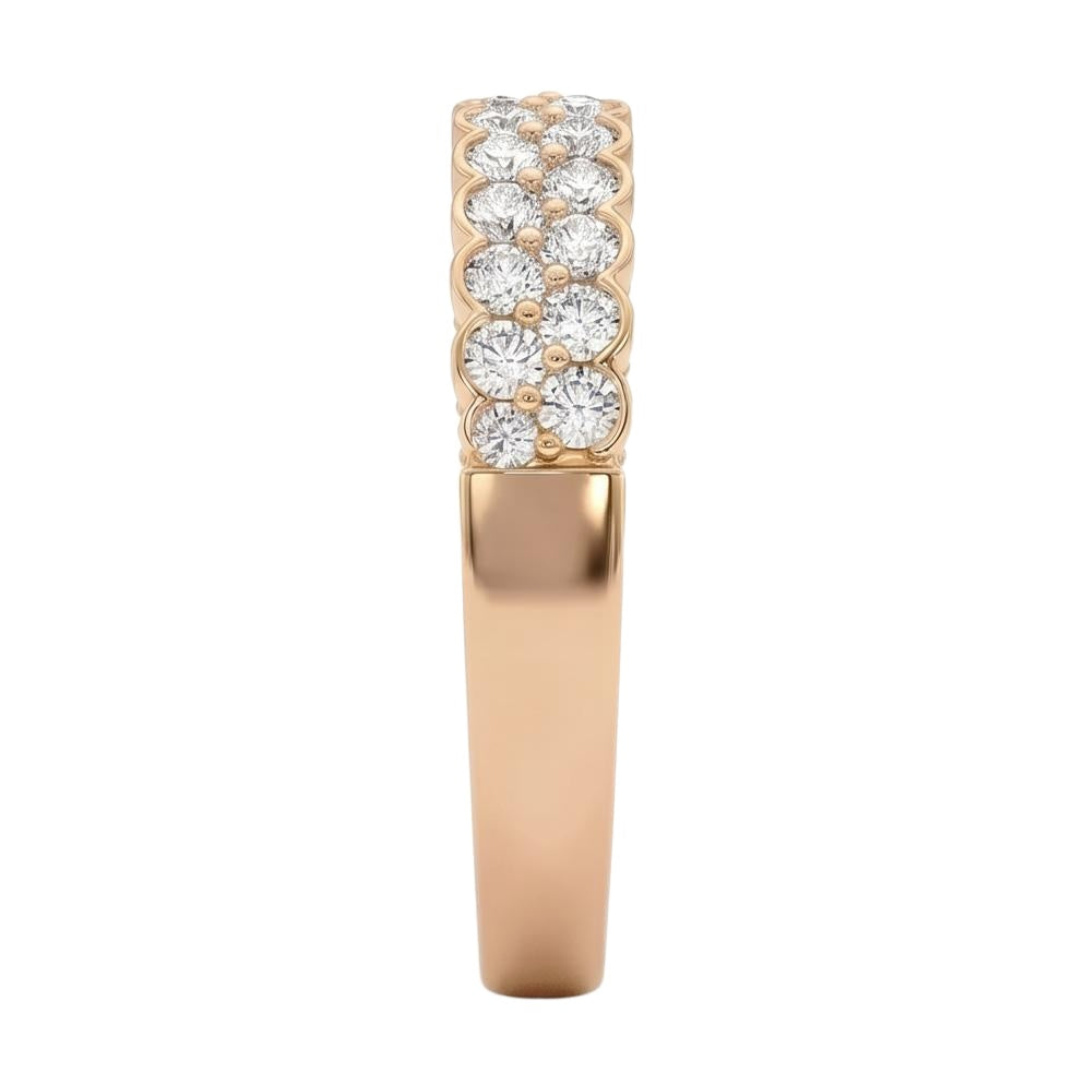 18K Rose Gold Plated, 10K Solid Rose Gold