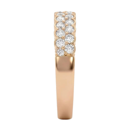 18K Rose Gold Plated, 10K Solid Rose Gold