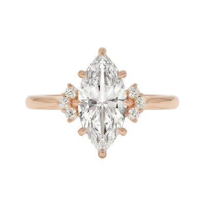 18K Rose Gold Plated, 10K Solid Rose Gold