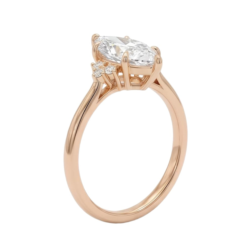 18K Rose Gold Plated, 10K Solid Rose Gold