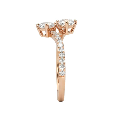 18K Rose Gold Plated, 10K Solid Rose Gold