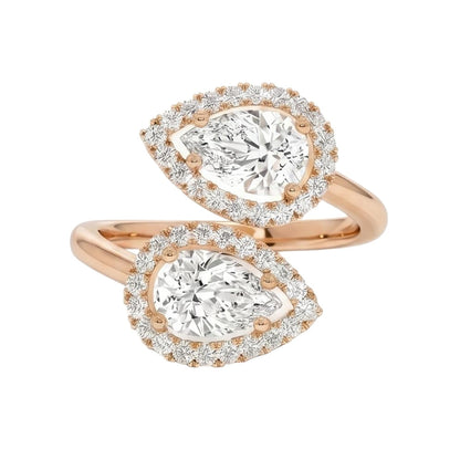 18K Rose Gold Plated, 10K Solid Rose Gold