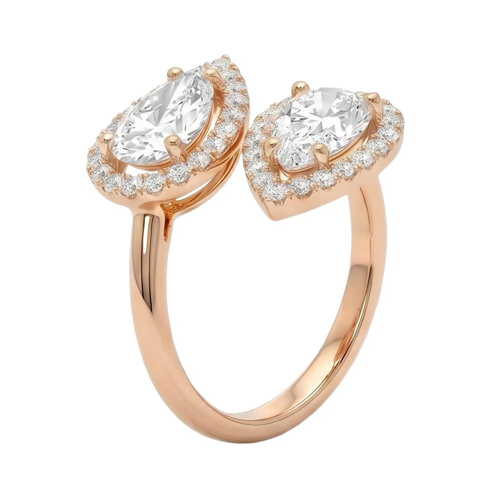 18K Rose Gold Plated, 10K Solid Rose Gold