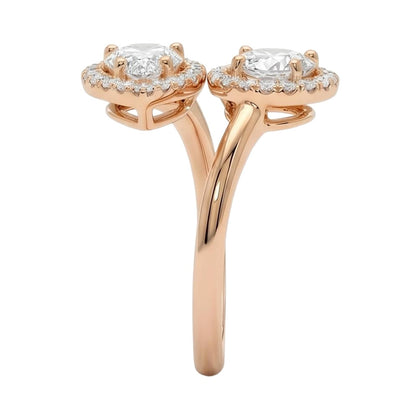 18K Rose Gold Plated, 10K Solid Rose Gold