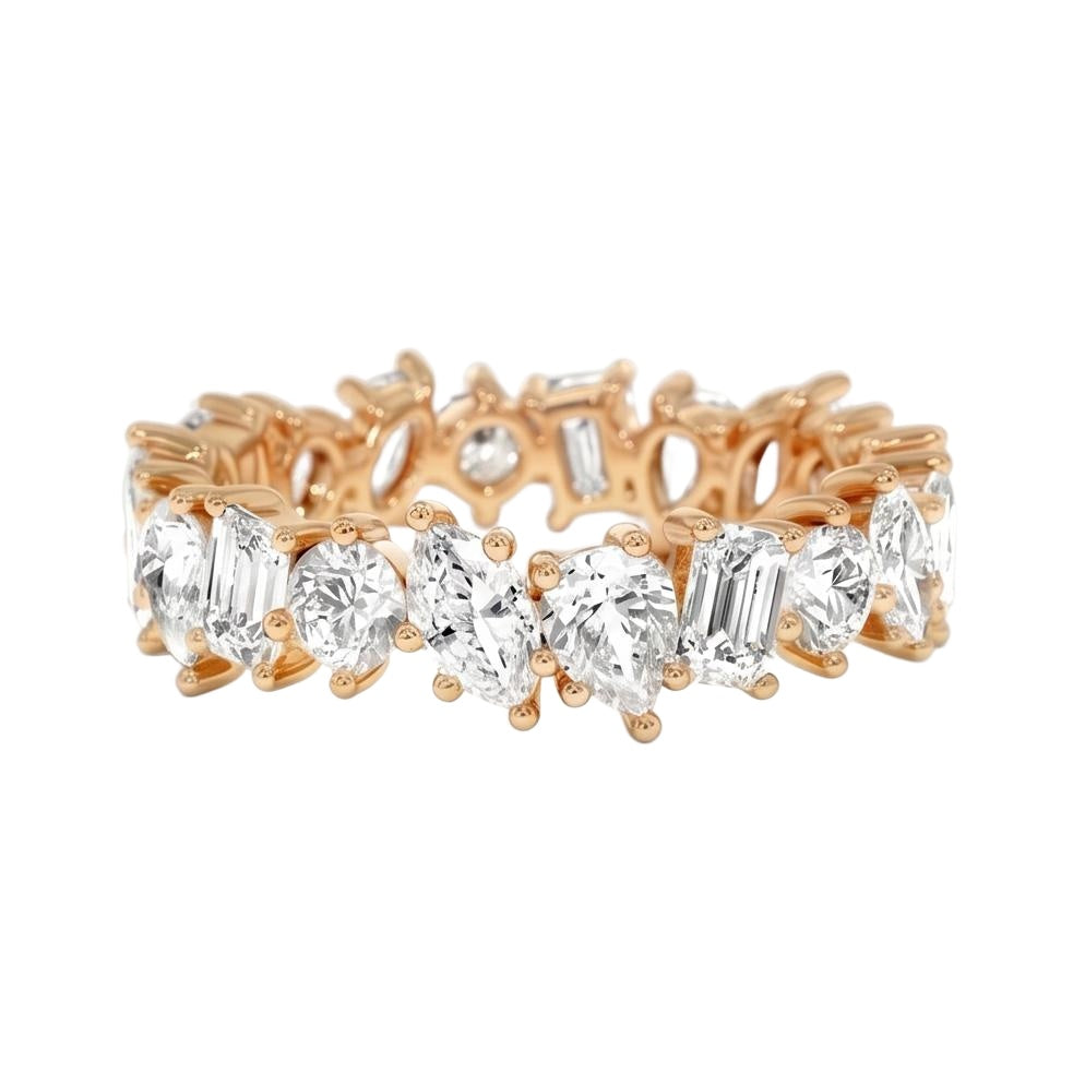 18K Rose Gold Plated, 10K Solid Rose Gold