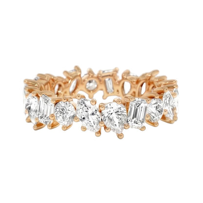 18K Rose Gold Plated, 10K Solid Rose Gold