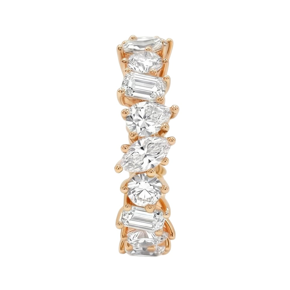 18K Rose Gold Plated, 10K Solid Rose Gold