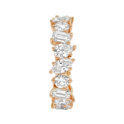 18K Rose Gold Plated, 10K Solid Rose Gold