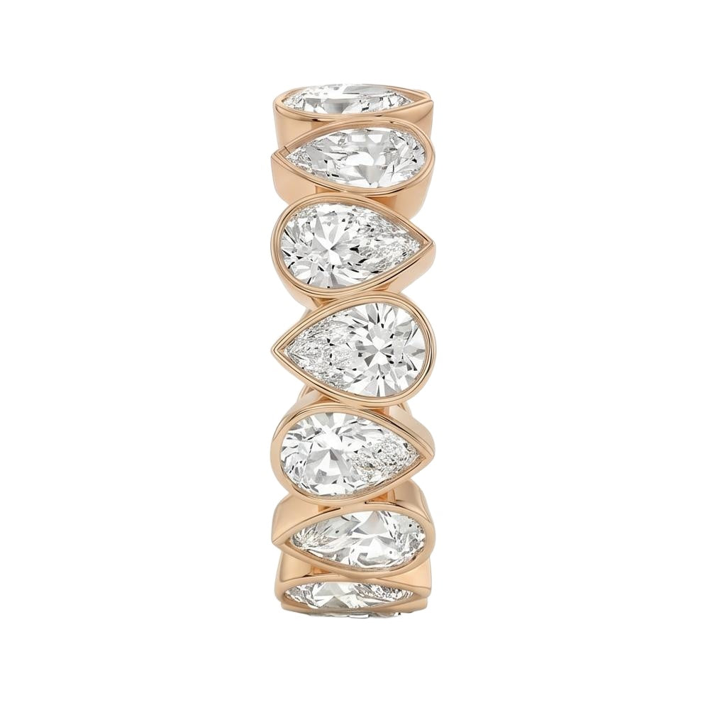 18K Rose Gold Plated, 10K Solid Rose Gold