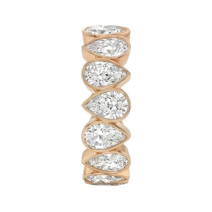 18K Rose Gold Plated, 10K Solid Rose Gold